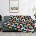 thumbnail image 2 of Uemuo Retro Video Game Printed Throw Blanket for Couch, Fluffy Fuzzy Blankets for Bed, Sofa, Cozy Flannel Faux Fur Blanket-50"x40", 2 of 6