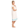 thumbnail image 3 of Lati Fashion Women Nightgowns Short Sleeve Female Nightgowns & Sleepshirts Green XXL, 3 of 4