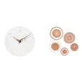 thumbnail image 1 of Reloj de pared silencioso, ideal para el hogar, la cocina, la oficina o . Adornos colgantes decorativos únicos de ratán tejido, perfectos pa, 1 of 8