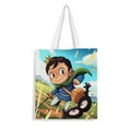 thumbnail image 1 of Ranking of Kings Bolso de tela con estampado de lienzo para mujer, bolsa de compras reutilizable y estética, con cremallera interior, regalo para mujer,40*40cm., 1 of 6