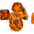 thumbnail image 2 of Cusdie 7-Die Resin DND Dice, Polyhedral Dice Set with Aurora Glitters for Role Playing Game Dungeons and Dragons D&D Dice MTG Pathfinder, 2 of 5