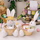 thumbnail image 2 of Plato de dulces de Pascua, canasta de conejito de Pascua, canasta de almacenamiento de dulces de Pascua, caja de regalo para decoración de mesa, regalo de Pascua, C, 2 of 5