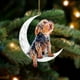 thumbnail image 5 of 1pc, Christmas Decoration Christmas Tree Pendant, Moon Dog Car Rearview Mirror Bag Pendant, New Year Gift Scene Decor, Room Decor, Home Decor, Window Decor Pendant, Holiday Party Decor (With Rope), 5 of 5