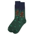 thumbnail image 3 of MeMoi Men's Bigfoot is Real Bamboo Blend Novelty Crew Sock - Mens - Male, 10-13, Navy, 3 of 3