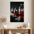 thumbnail image 2 of Elephant Stock Cognac Drinks Wall Art - Vertical Canvas Wall Art - Living Room Wall Decor - Food And Drink Canvas - Black And Red Decor - 26" x 39", 2 of 4