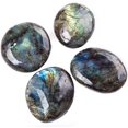 thumbnail image 5 of Labymos Labradorite Palm Stone Crystal - Natural Chakra Reiki Polished Healing Pocket Worry Stone Crystal, 5 of 5