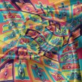 thumbnail image 5 of Ambesonne Retro Valance Pack of 2, Colorful Cameras in Squares, 42"X18", Multicolor, 5 of 5