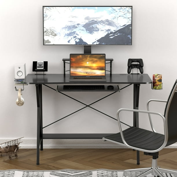 Office Pc Computer Desk 47 Computer Table Desk Computer Gaming Station Desk W Pc Stand Shelf