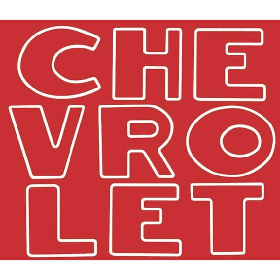 OER Red Tailgate Letter Decal Set 1947-1953 Chevy Stepside Pickup Truck