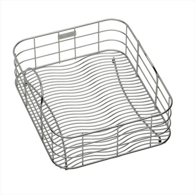 Elkay LKWRB1316SS Panier de Rinçage en Fil Ondulé de 12.5 Po x 15 Po en Acier Inoxydable