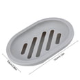 thumbnail image 3 of Nkmbld Leakproof Soap Container with Lid, Soap Box Macaron Color Bathroom Supplies Soap Dish for Traveling, Camping, Gym, Bathroom, Gray, 3 of 8
