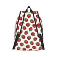 thumbnail image 3 of Balery Hand Drawn Strawberry Vintage Canvas Backpack for Men and Women - Large Capacity, Durable Travel Laptop Bag for School, Work, Hiking, and Outdoor Activities, 3 of 7