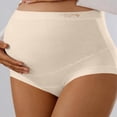 thumbnail image 2 of HVOBTTY Women's Seamless High Waist Briefs Solid Color Ribbed Underwear Stretch Breathable Slim Sport Panties, 2 of 5