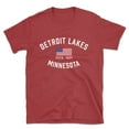 thumbnail image 1 of Detroit Lakes Minnesota Patriot Men's Cotton T-Shirt, 1 of 1
