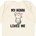 thumbnail image 4 of Inktastic Nonni Loves Me Granddaughter Kitty Cat Girls Long Sleeve Baby Bodysuit, 4 of 5