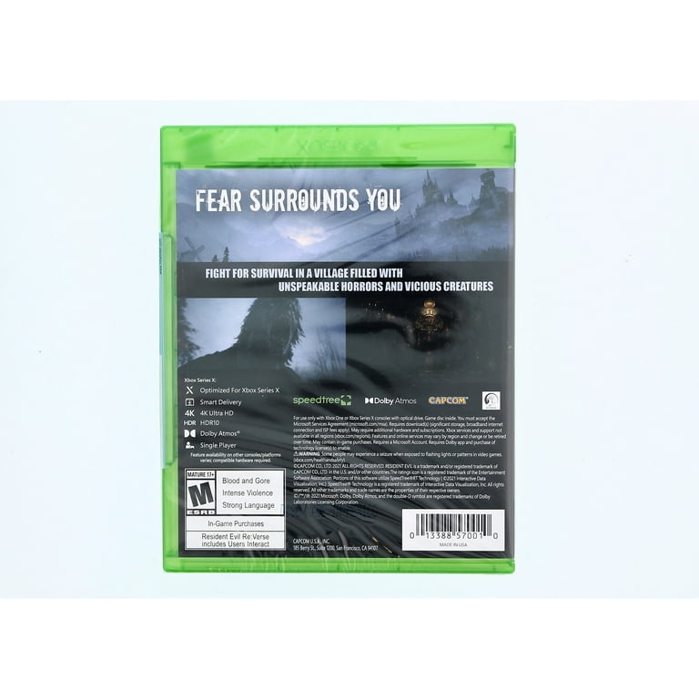Resident Evil Village【新品未開封・xboxone北米版】 Amazon.com: Resident Evil Village - Xbox Series X Standard