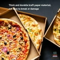 thumbnail image 3 of 12x12x1.75 Inch Kraft Corrugated Cardboard Pizza Box, (12-Pack), 3 of 6