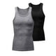 thumbnail image 2 of Penkiiy 2 Pack Camisetas de compresión atlética para hombres Entrenamiento sin mangas Tanque Top Sports Base Layer Running Basketball, 2 of 7