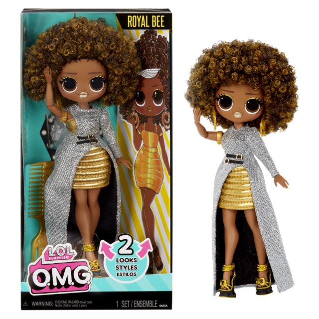 LOL Surprise OMG Royal Bee Fashion Doll with Multiple Surprises Including Transforming Fashions and Fabulous Accessories – Great Gift for Kids Ages 4+