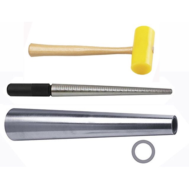 JSP Jeweler's Deluxe Ring And Bracelet Mandrel With Nylon Hammer