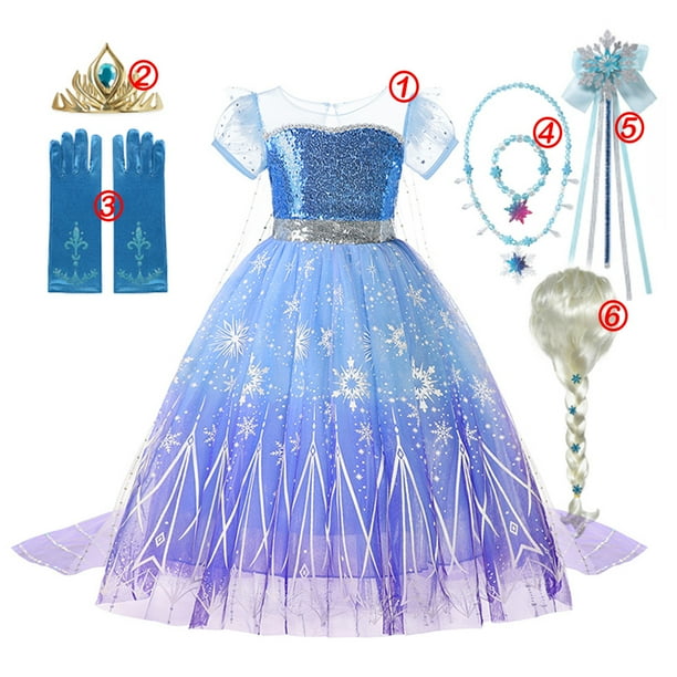 Frozen Niña Años Elsa Frozen Disfraz Vestido De Princesa Frozen