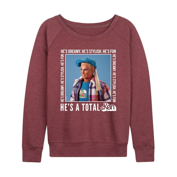Barbie - Hes A Total Ken - Women's French Terry Long Sleeve Shirt
