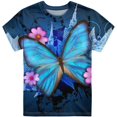 thumbnail image 1 of T-Shirt Respirant à Manches Courtes Tee Top Graphique Col Rond pour 3-16 Ans, 1 of 3