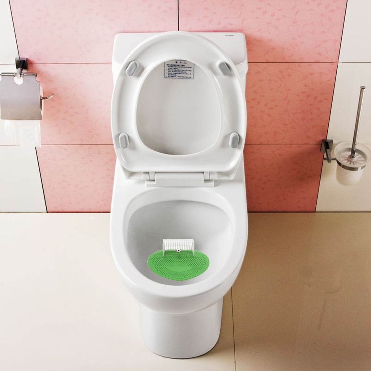 AntiSplash Urinal Screen Funny Football Soccer Shoot Goal Style Toilet Filter Mat Pad Deal of