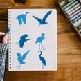 thumbnail image 5 of Heron Bird Painting Stencil 8.3x11.7inch Large Flying Birds Stencil for Painting Standing Birds Drawing Template Reusable Heron Birds Stencil Animal Theme Template for DIY CraftsMixed Color, 5 of 7