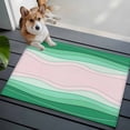 thumbnail image 4 of 2x3 Washable Area Rugs,Abstract Green Beige Ocean Wave Non-Slip Soft Rug Indoor Carpet,Floor Rugs for Living Room Bedroom, 4 of 9