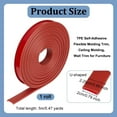 thumbnail image 2 of TPE Self-Adhesive Flexible Molding Trim Ceiling Molding Wall Trim for Furniture Red 22.5mm about 5m/roll, 2 of 6
