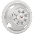 thumbnail image 2 of Phoenix USA Wheel Simulator GQ64F QuickLiner; Fits 16 Inch Diameter 8 Lug Dual Wheels; Polished; Stainless Steel; Snap-On; Set of 2; Includes Mounting Hardware; Does Not Fit Aluminum Wheels, 2 of 4