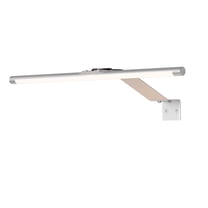 Silver LED Picture Light for Wall - 24-Inch Plug-in or Hardwired, 3000K Warm White Dartboard Lighting with Remote Control, Dimmable with Timer for Gallery Art and Paintings