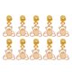thumbnail image 4 of 10 piezas de cuentas para barba con forma de oso dorado, resortes, colgantes de cuentas para el cabello para decoración de barba, 4 of 10