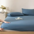 Pengzhipp Fitted Bottom Sheet Queen Fitted Sheet Solid Color Fitted Bed