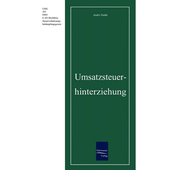 Umsatzsteuerhinterziehung (Paperback)