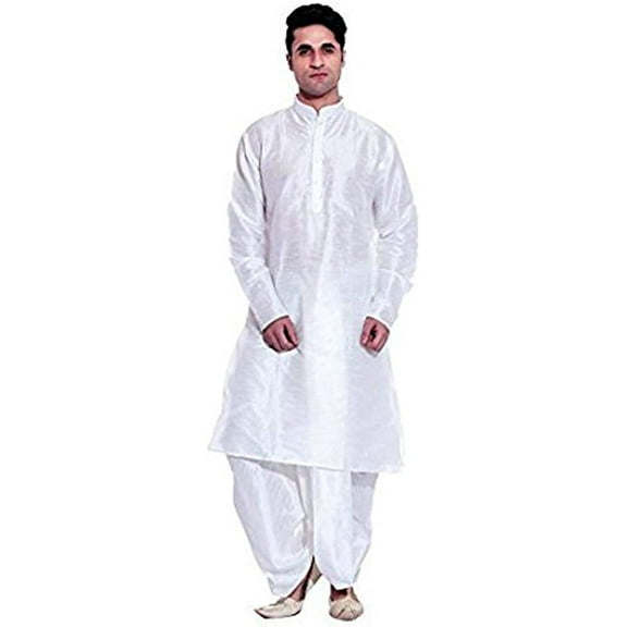 Royal Kurta Mens Cotton Silk Kurta Dhoti