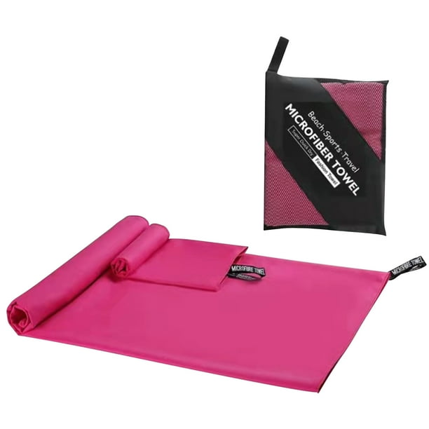Fiudx Toalla Deportiva de Microfibra Superabsorbente, Secado Rápido, Fácil de Colgar, Multiusos para Gimnasio, Viajes, Playa y Camping. Tamaño: 40 X 80 Cm. Juego de 1 Pieza.