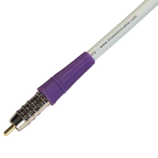 Blue Jeans Cable LC-2 Double-Shielded Low Capacitance Subwoofer Cable (White, 10 Foot)