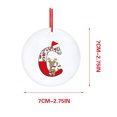 thumbnail image 2 of 26 adornos de letras del alfabeto de acrílico rojo con diseño de cervatillo | 7 x 7 cm para colgar en el árbol de Navidad, ideal para decorar el hogar y la escuela, 2 of 4