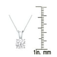 thumbnail image 3 of Sterling Silver with Natural White Topaz Solitaire Pendant with 18" Chain, 3 of 3