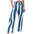 thumbnail image 2 of WXLWZYWL Baggy Sweatpants for Women Y2K Elastic Waist Trousers Stripe Bottoms Straight Leg Pants Women High Waisted 2024, 2 of 5