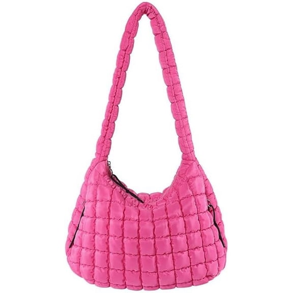 CoCoMangos Quilted Puffer Tote Bag for Women Large Lightweight Shoulder Bag Padding Hobo Bag Oversized Crossbody Bag Handbag
