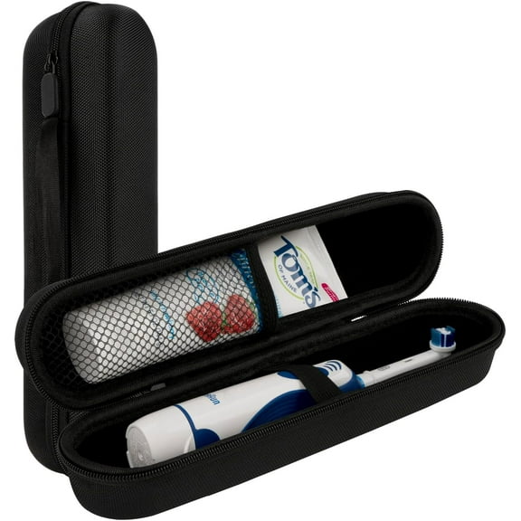 Linkidea Electric Toothbrush Travel Case Holder, Battery Toothbrush Carry Bag Compatible with Oral-b Pro 1500 8000, Philips Sonicare 4100, 5100, 6100, 9900