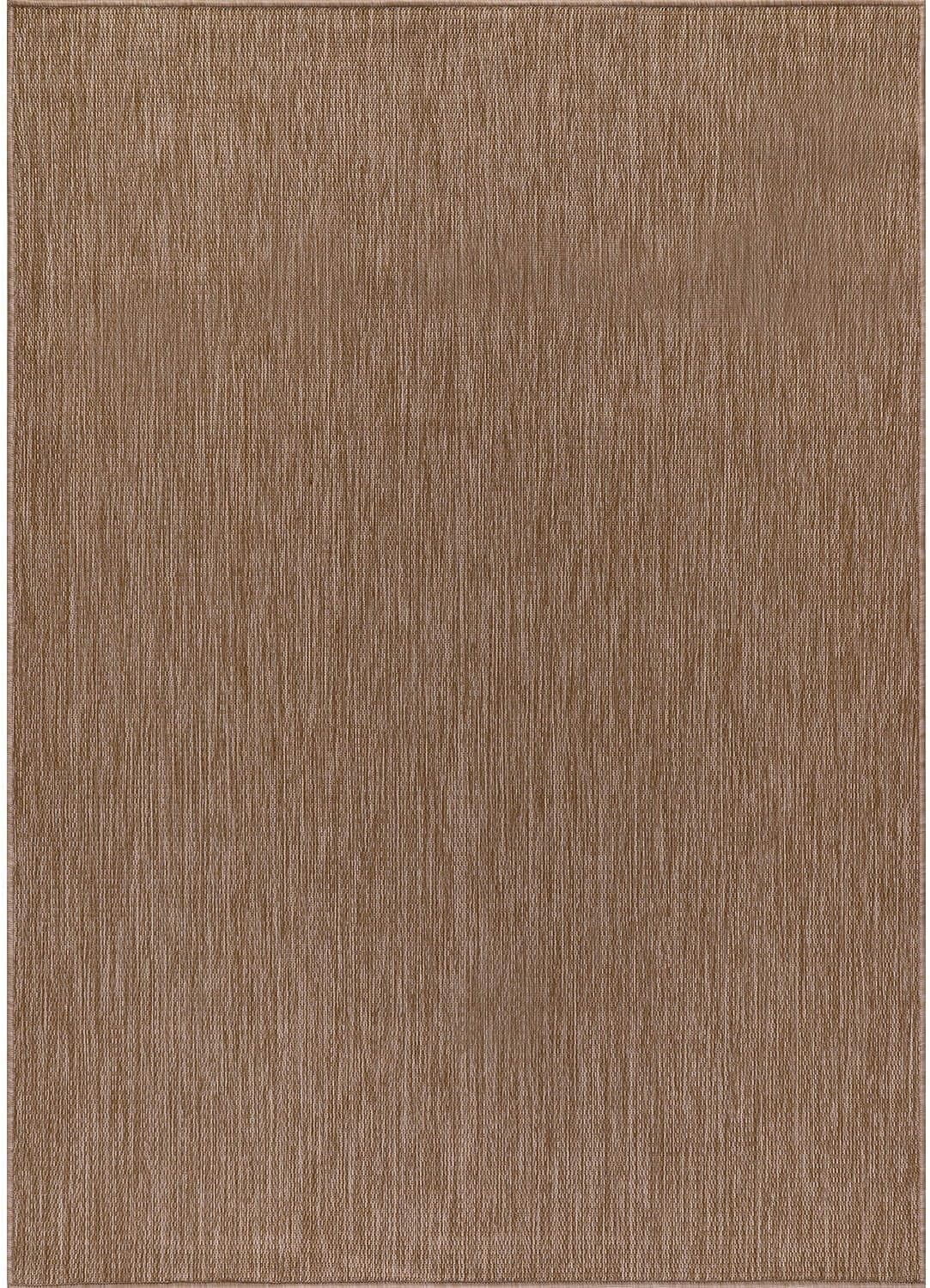 Outdoor Rug 5x7 Modern Area Rugs for Indoor and Outdoor Patios and Porches - Waterproof, Washable, Non-Shedding, Easy-to-Clean Outside Carpet (5 x 7, Solid - Jute)