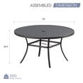 thumbnail image 4 of Vicllax 9-Piece Outdoor Patio Dining Set Wicker Rattan Chairs with Metal Frame and Steel Round Table, 4 of 7