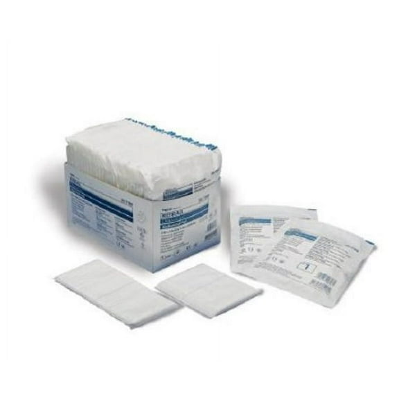 Cardinal Abdominal Pad Dermacea NonWoven Fluff 7-1/2 X 8 Inch Rectangle Sterile Pack of 18