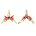 thumbnail image 3 of 1pc 8/10mm 3 Way Shut Off Ball Valve Fuel Gas Connector Brass Y Type Ball Valve, 3 of 5