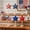 B, variant on AURIGATE 4th of July Table Centerpieces Set of 6, Patriotic Checkered Star Ornaments for Independence Day Dining Table Decor