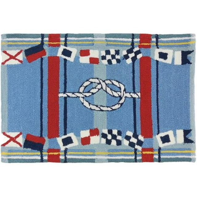 Homefires Rugs PPS-SDG001E Tapis à Carreaux Nautiques - 5 x 7 Pi.